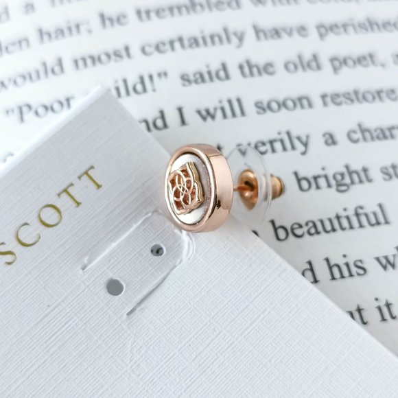 Kendra Scott Jewelry New Kendra Scott Stamped Dira Golden Abalone